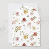 Summer Floral Wedding Kaart (Achterkant)