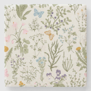 Summer Floral Wildflower Stenen Onderzetter
