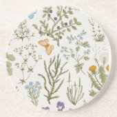 Summer Floral Wildflower Zandsteen Onderzetter (Voorkant)