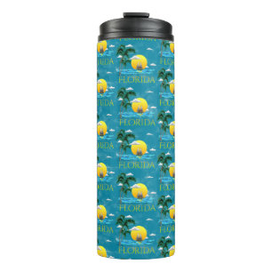 Summer Florida Sailboot Sunset Beach Coastal Thermosbeker