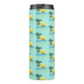 Summer Florida Sailboot Sunset Coastal Beach Thermosbeker (Achterkant)