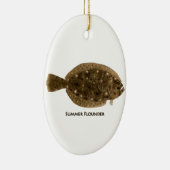 Summer Flounder Keramisch Ornament (Rechts)