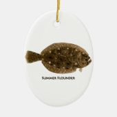 Summer Flounder Keramisch Ornament (Voorkant)