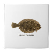 Summer Flounder Tegeltje (Voorkant)