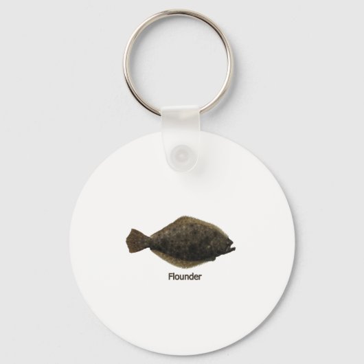 Summer Flounder (titel) Sleutelhanger (Voorkant)