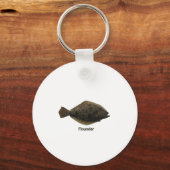 Summer Flounder (titel) Sleutelhanger (Voorkant)