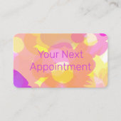 Summer Flower Afspraakkaart Visitekaartje (Voorkant)