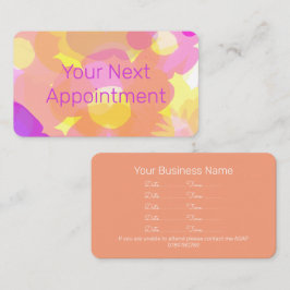 Summer Flower Afspraakkaart Visitekaartje