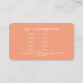 Summer Flower Afspraakkaart Visitekaartje (Achterkant)