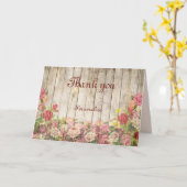 Summer Flower Bouquet Wood Fence - Personaliseren Kaart (Gele Bloem)