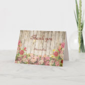 Summer Flower Bouquet Wood Fence - Personaliseren Kaart (Voorkant)