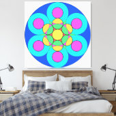 Summer Flower Canvas Afdruk (Insitu (Slaapkamer))