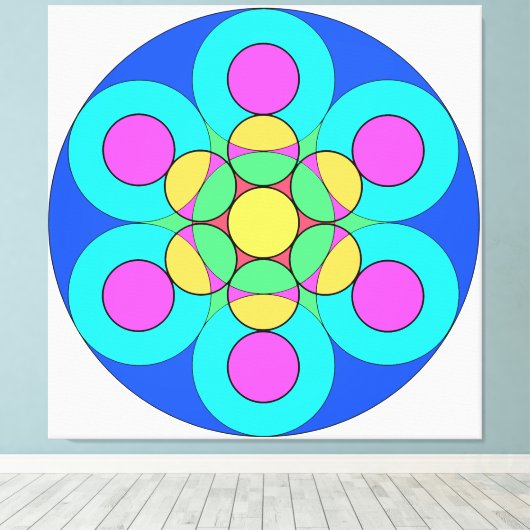 Summer Flower Canvas Afdruk (Insitu (Houten vloer))