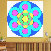 Summer Flower Canvas Afdruk (Insitu (Woonkamer))