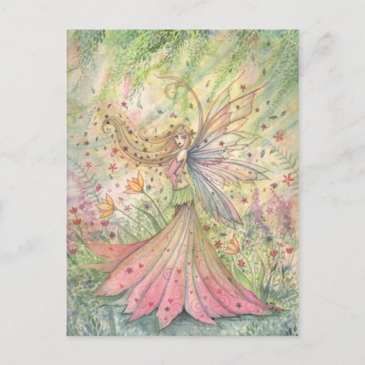 Summer Flower Faerie Briefkaart (Voorkant)