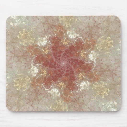 Summer Flower Fractal Mousepad Muismat (Voorkant)