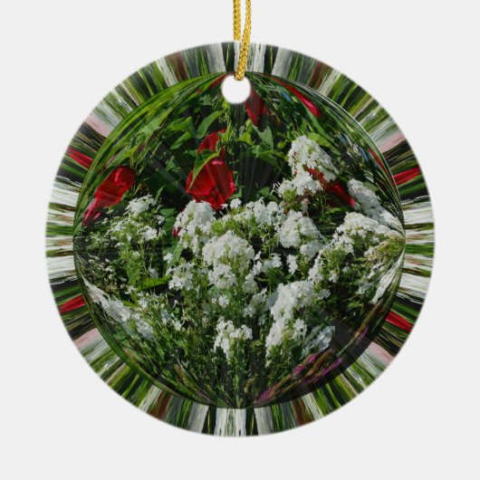 Summer Flower Garden Abstract Art Ornament (Voorkant)