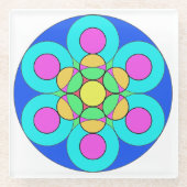 Summer Flower Glazen Onderzetter (Voorkant)