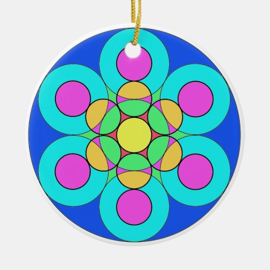 Summer Flower Keramisch Ornament (Voorkant)