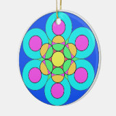 Summer Flower Keramisch Ornament (Links)