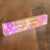 Summer Flower Naambordje (Zijkant)