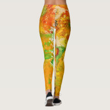 Summer Flowers abstract Oranje Geel Goud 