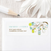 Summer Flowers and Mason Jars Spring Address Label (Insitu)