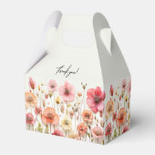 Summer Flowers Baby shower Favor Box Bedankdoosjes (Achterkant)