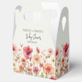 Summer Flowers Baby shower Favor Box Bedankdoosjes (Geopend)