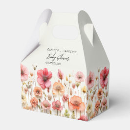 Summer Flowers Baby shower Favor Box Bedankdoosjes