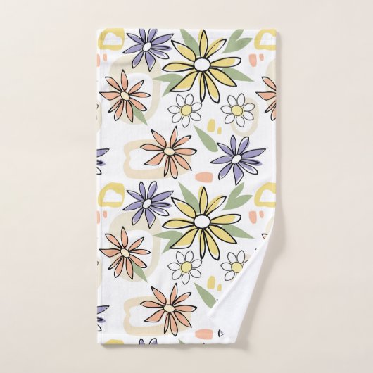 Summer Flowers Bad Handdoek (Handdoek)