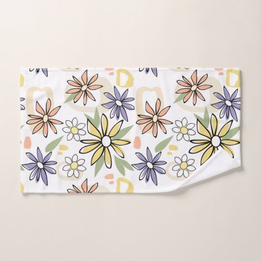 Summer Flowers Bad Handdoek (Handdoek)