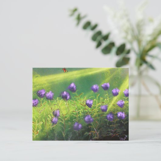 Summer Flowers Briefkaart (Staand voorkant)