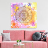 Summer Flowers Canvas Afdruk (Insitu (Woonkamer))