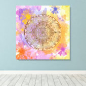 Summer Flowers Canvas Afdruk (Insitu (Houten vloer))