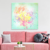 Summer Flowers Canvas Afdruk (Insitu (Woonkamer))