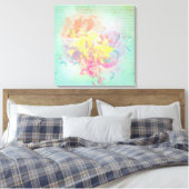 Summer Flowers Canvas Afdruk (Insitu (Slaapkamer))
