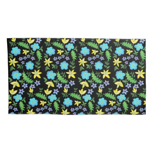 Summer flowers colourful kussensloop (Achterkant-Rechts)