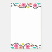 Summer Flowers en Black Leaf Post-it® Notes (Voorkant)