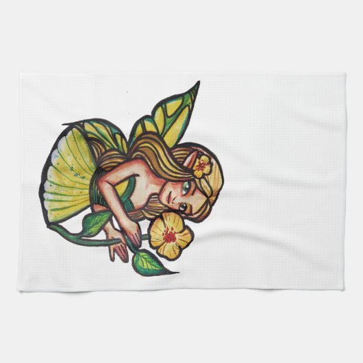 Summer Flowers Fairy Theedoek (Horizontaal)