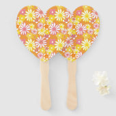 Summer Flowers Hand Fans Handwaaier (Voorkant en achterkant)