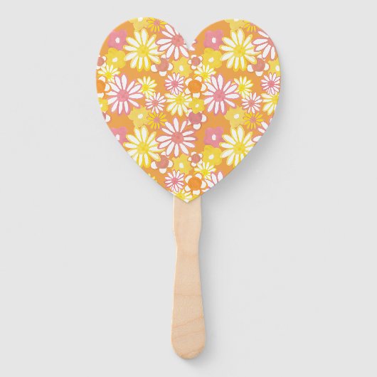 Summer Flowers Hand Fans Handwaaier (Voorkant)