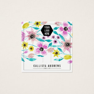 Summer Flowers laat Logo-haarbeeldscherm Kaart