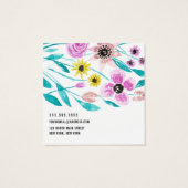 Summer Flowers laat Logo-haarbeeldscherm Kaart (Achterkant)