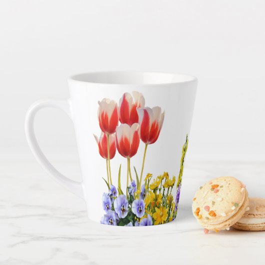 Summer Flowers Latte Mok (In situ)