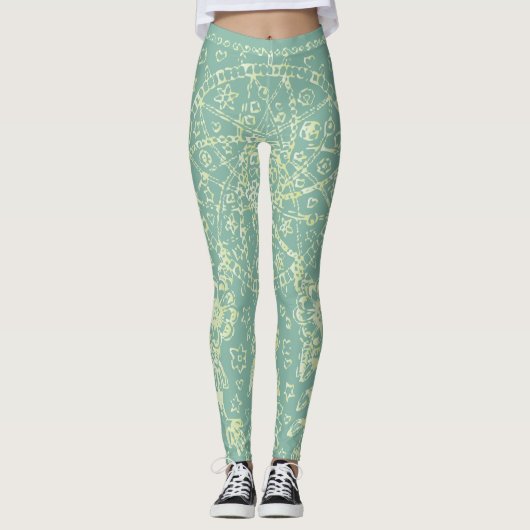 Summer Flowers Leggings (Voorkant)