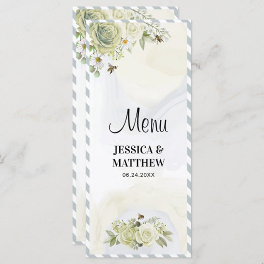 Summer Flowers Menu (Voorkant / Achterkant)