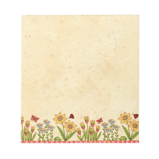 Summer Flowers Notitieblok (Voorkant)