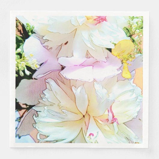 Summer Flowers Paper Napkin Servet (Voorkant)