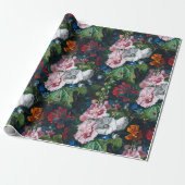 Summer Flowers Pattern Cadeaupapier (Uitgerold)